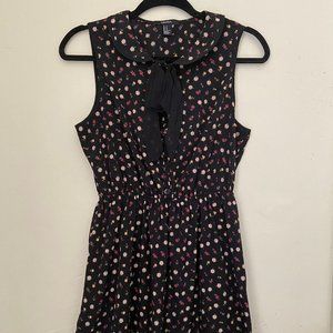 FOREVER 21 FLORAL HIGH NECK DRESS